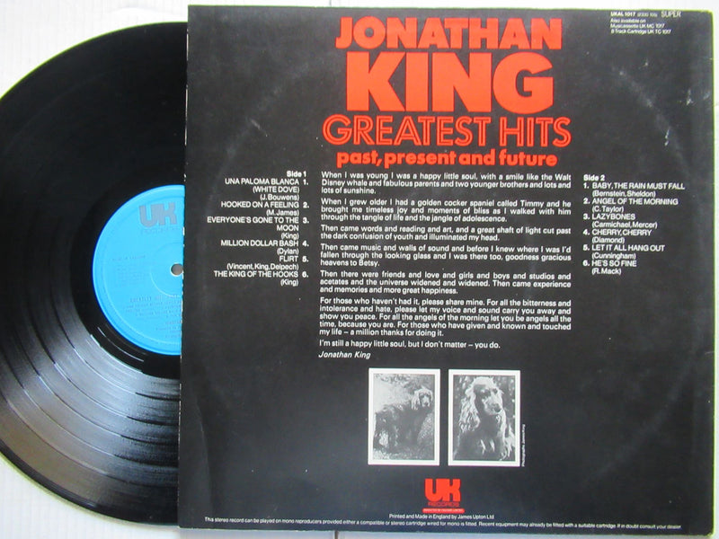 Jonathan King – Greatest Hits - Past, Present And Future (UK VG+)