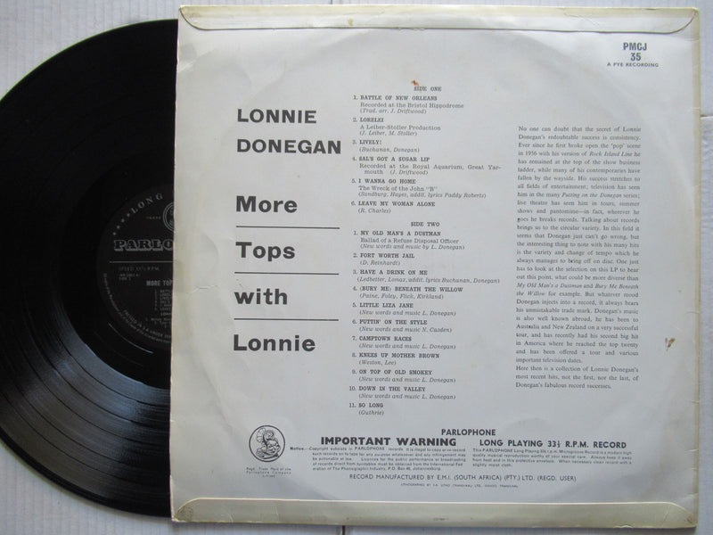Lonnie Donegan | More Tops With Lonnie (RSA VG-)