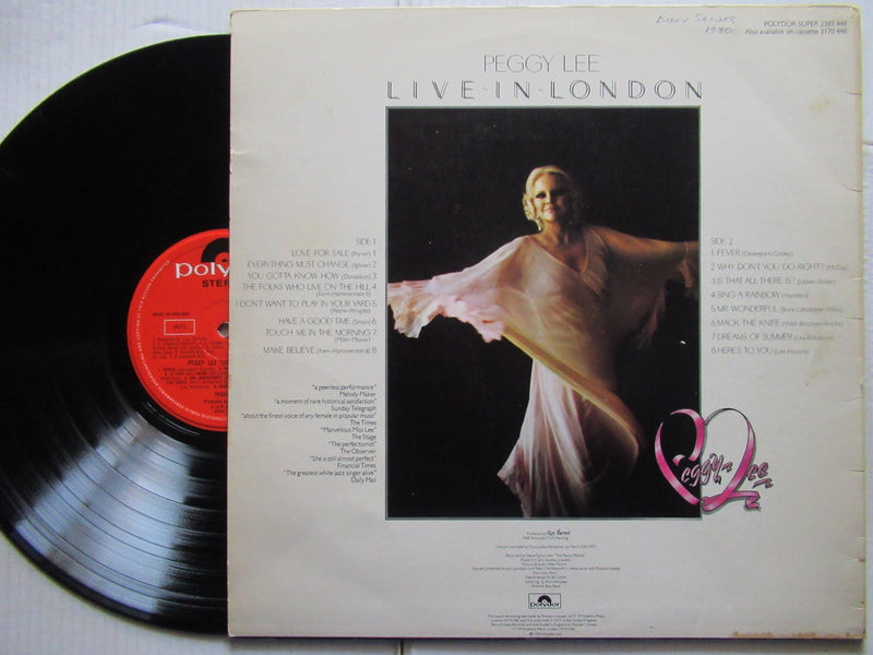 Peggy Lee | Live In London (UK VG)