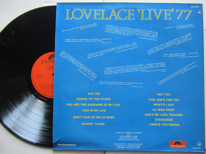 Lovelace Watkins | Lovelace 'Live' 77 (RSA VG+)