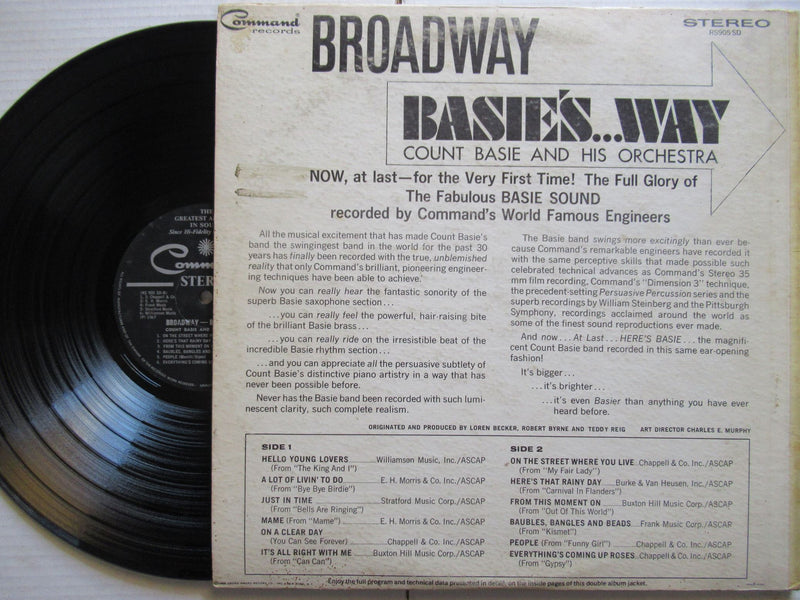 Count Basie And His Orchestra – Broadway Basie's...Way (USA VG-) Gatefold