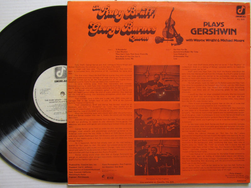 The Ruby Braff George Barnes Quartet | Plays Gershwin (RSA VG+)